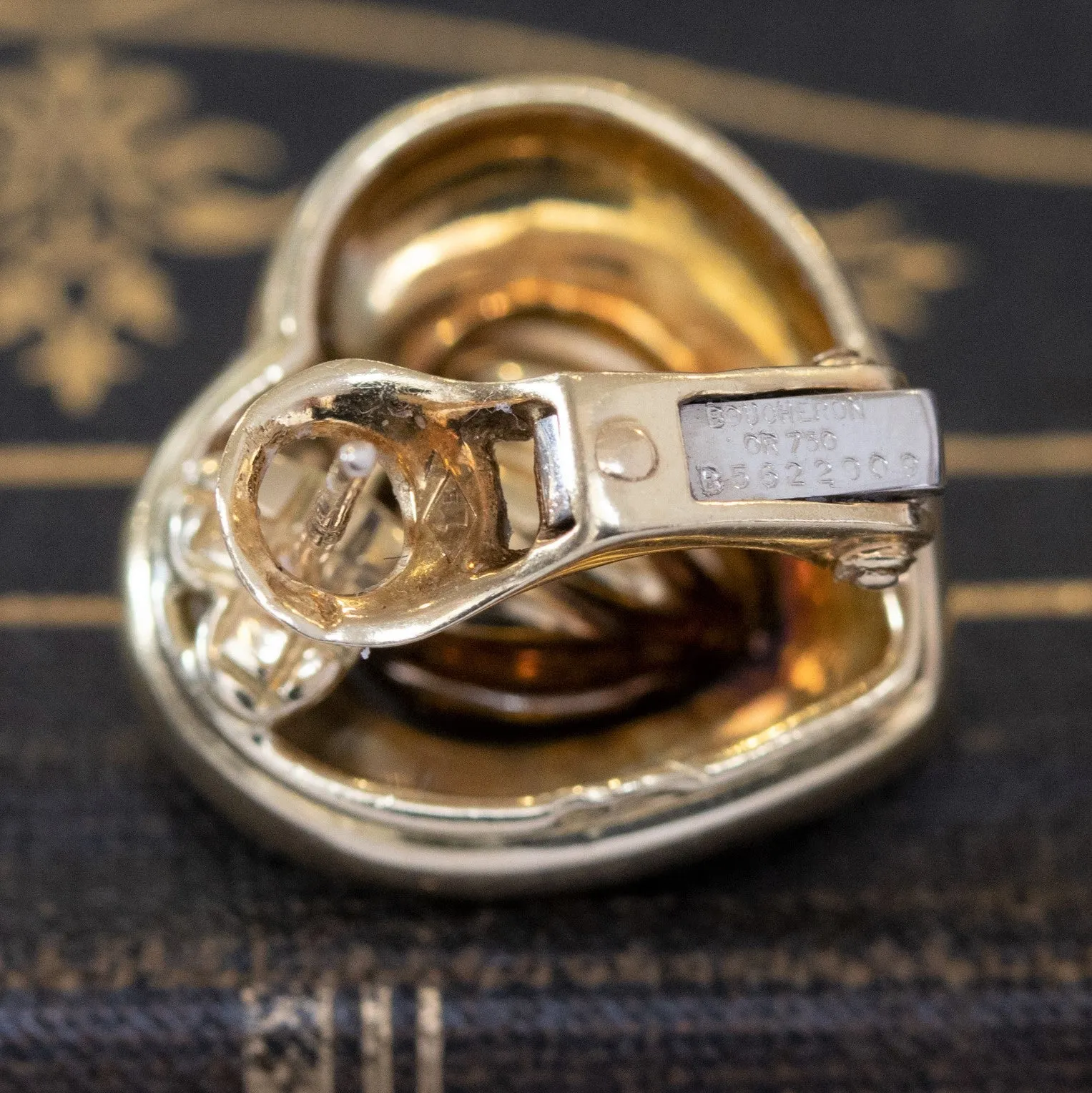 Vintage Gold Convertible Heart Earrings by Boucheron