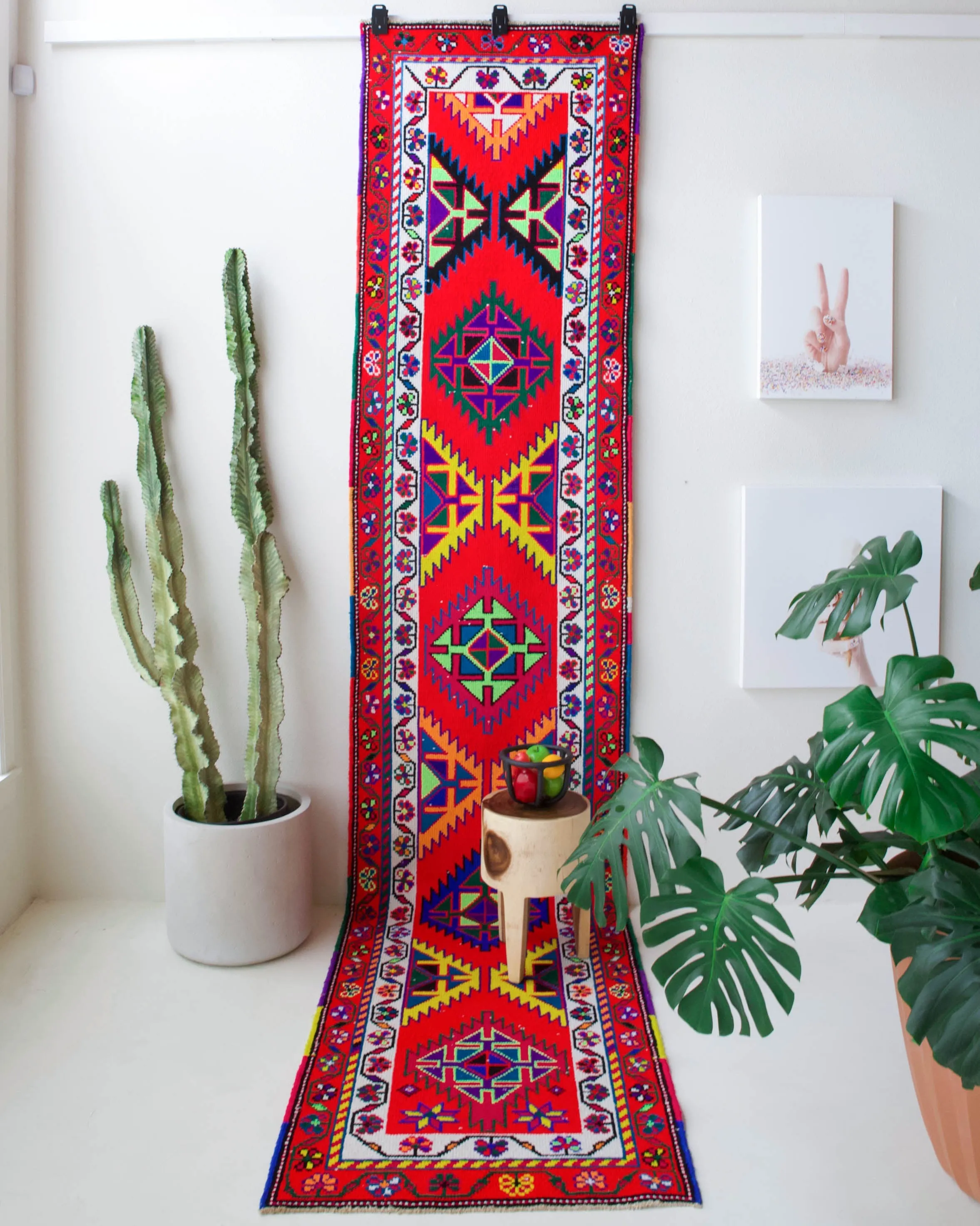 Vintage Kurdish Herki Runner Rug 2'10"x13'4"