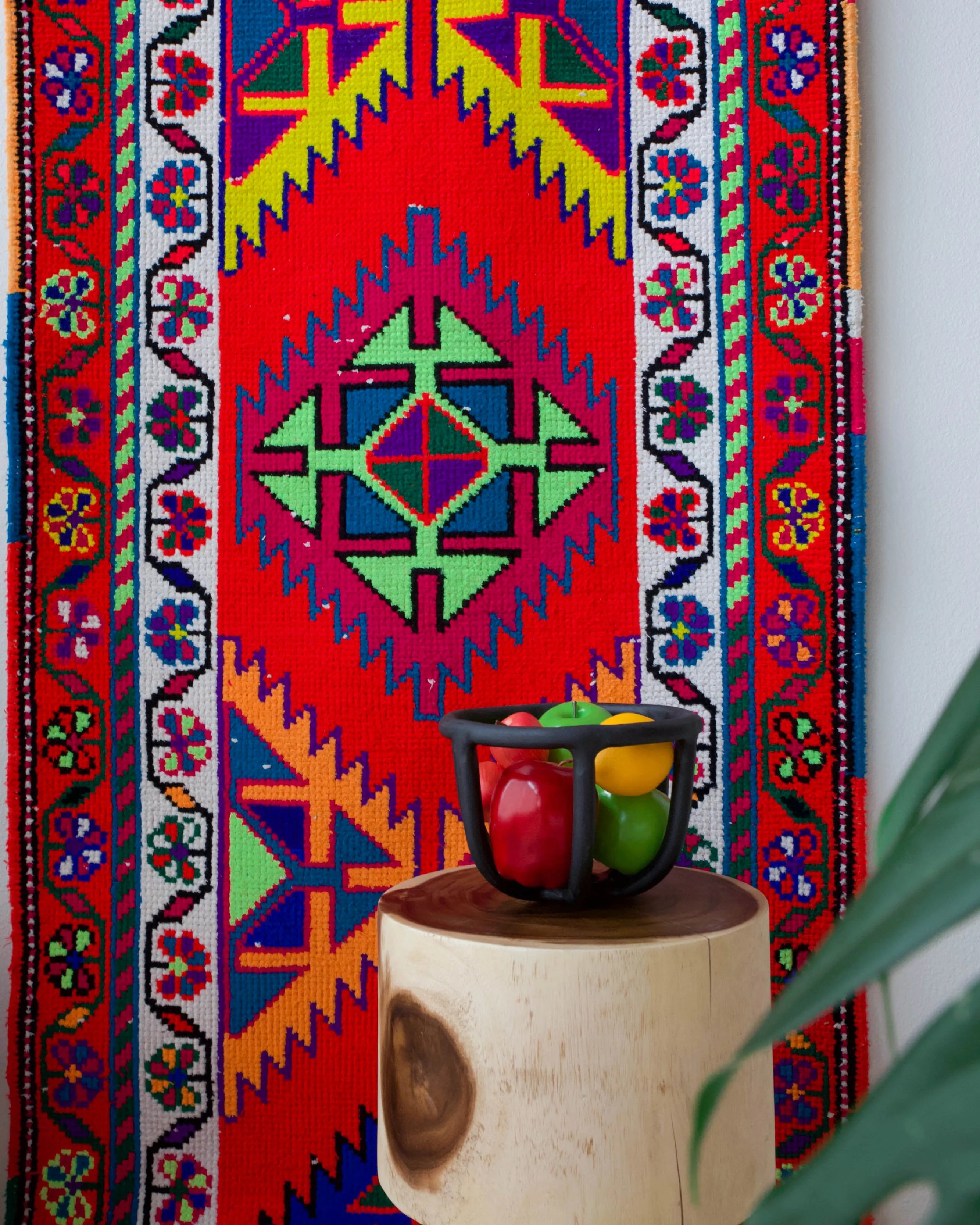 Vintage Kurdish Herki Runner Rug 2'10"x13'4"
