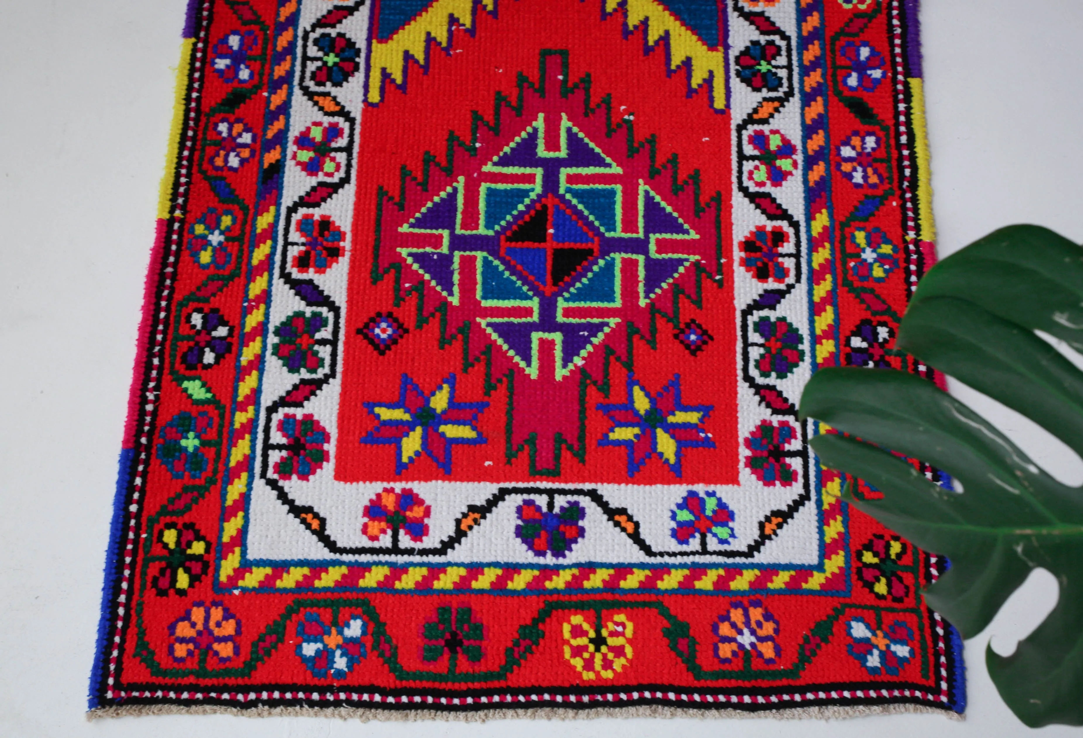 Vintage Kurdish Herki Runner Rug 2'10"x13'4"