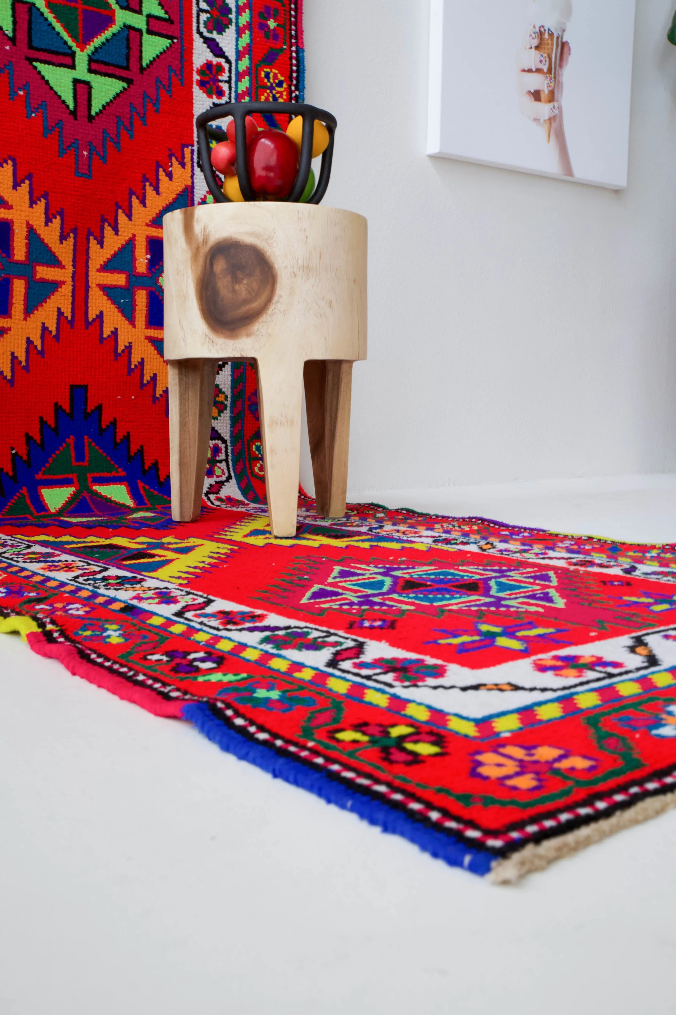 Vintage Kurdish Herki Runner Rug 2'10"x13'4"