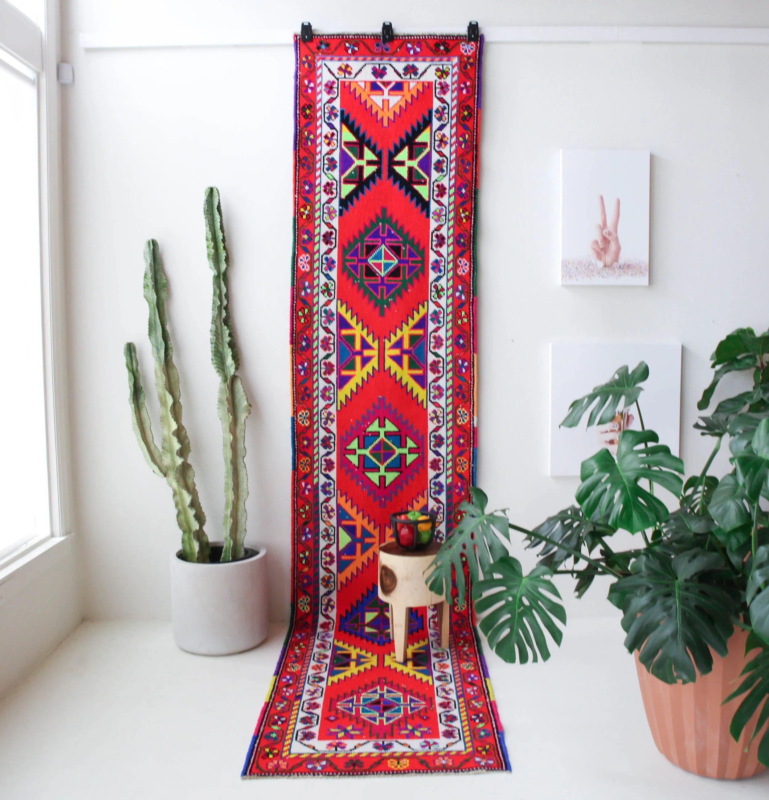 Vintage Kurdish Herki Runner Rug 2'10"x13'4"