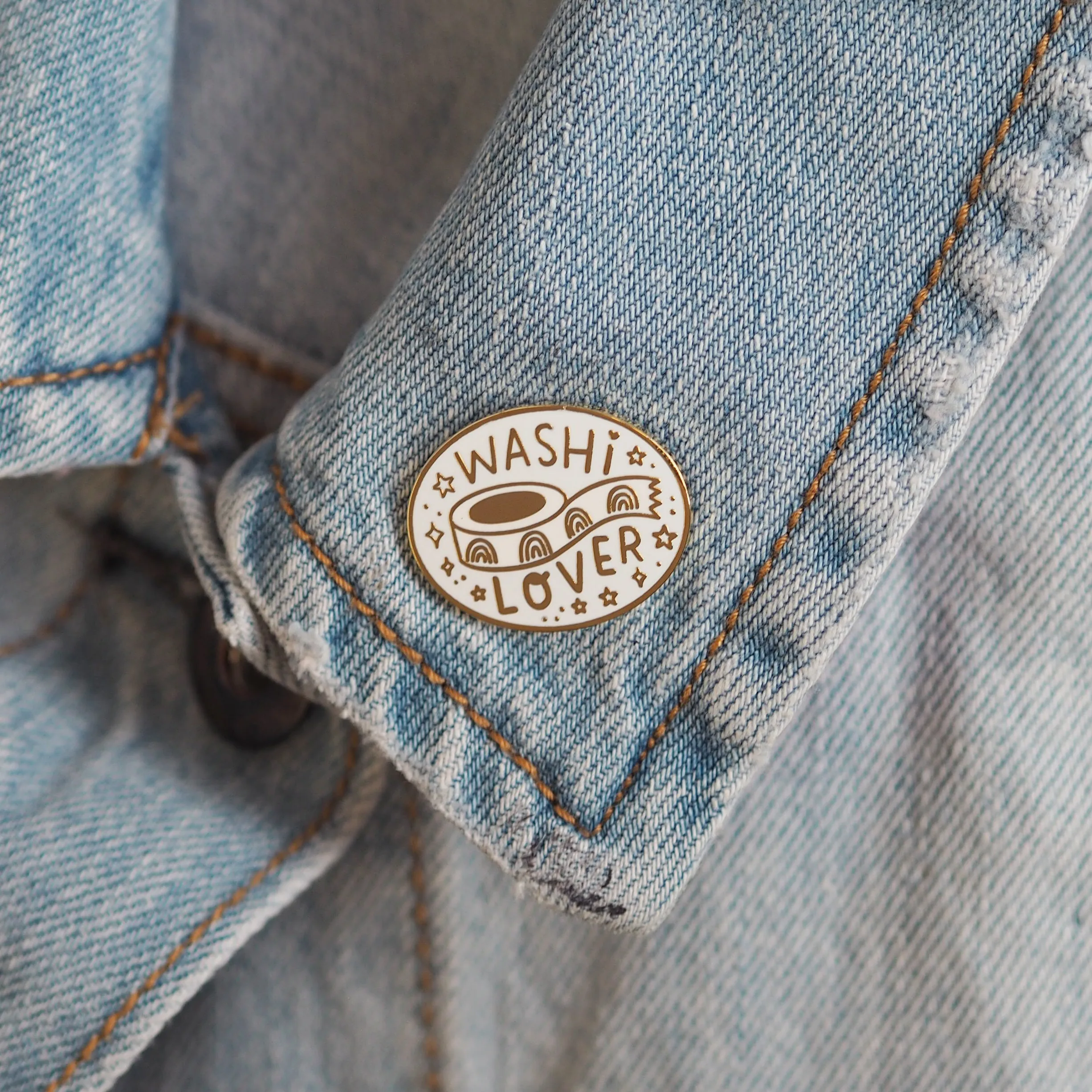 Washi Lover Blue Enamel Pin