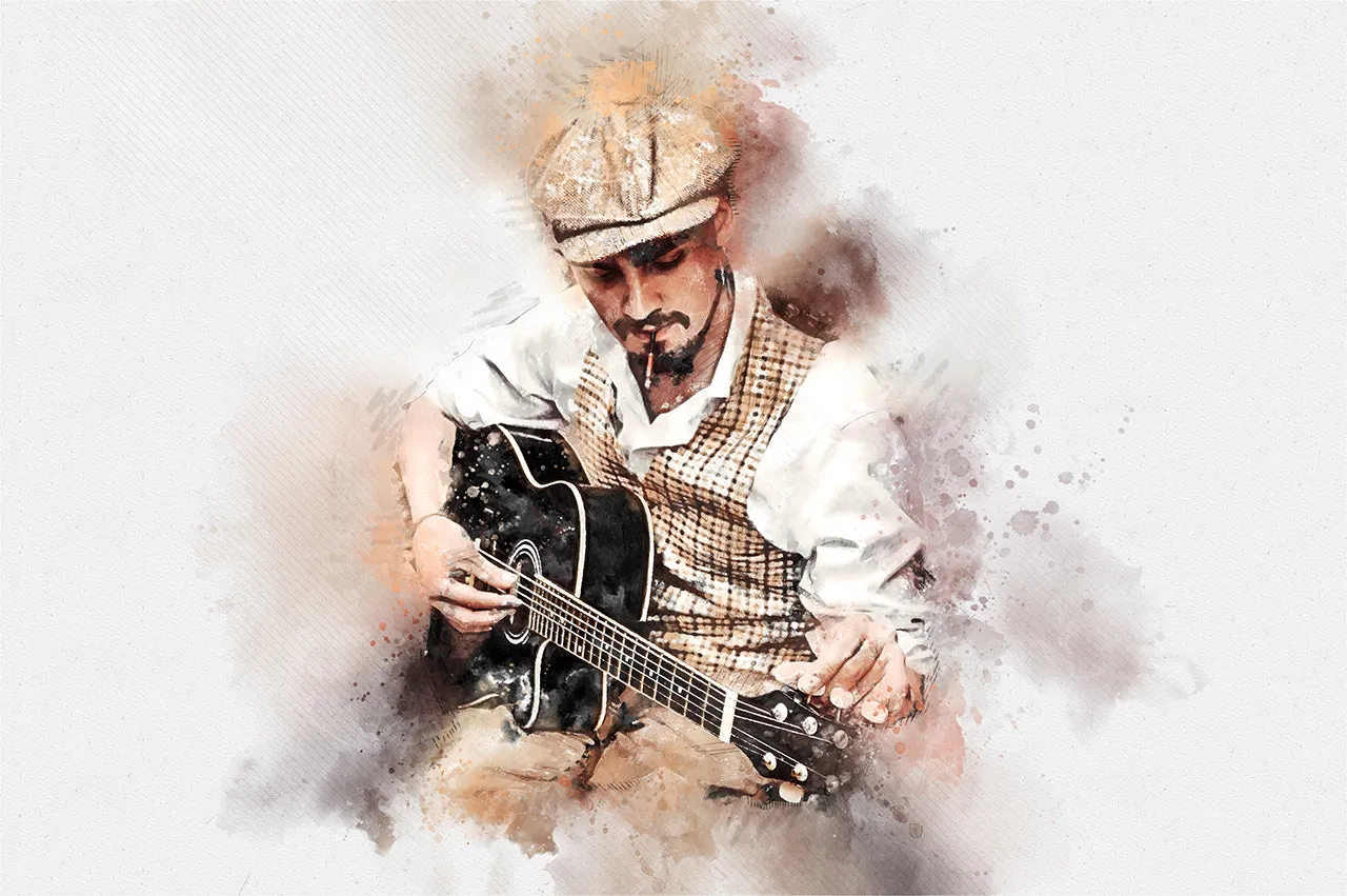 Watercolor Photoshop Action
