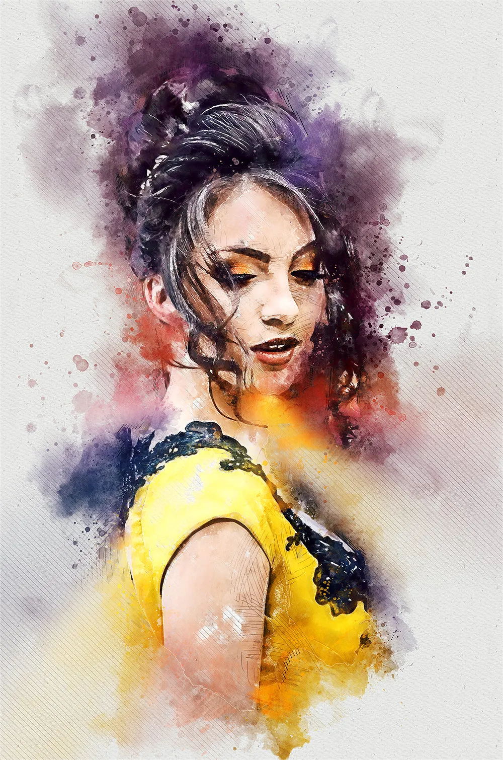 Watercolor Photoshop Action