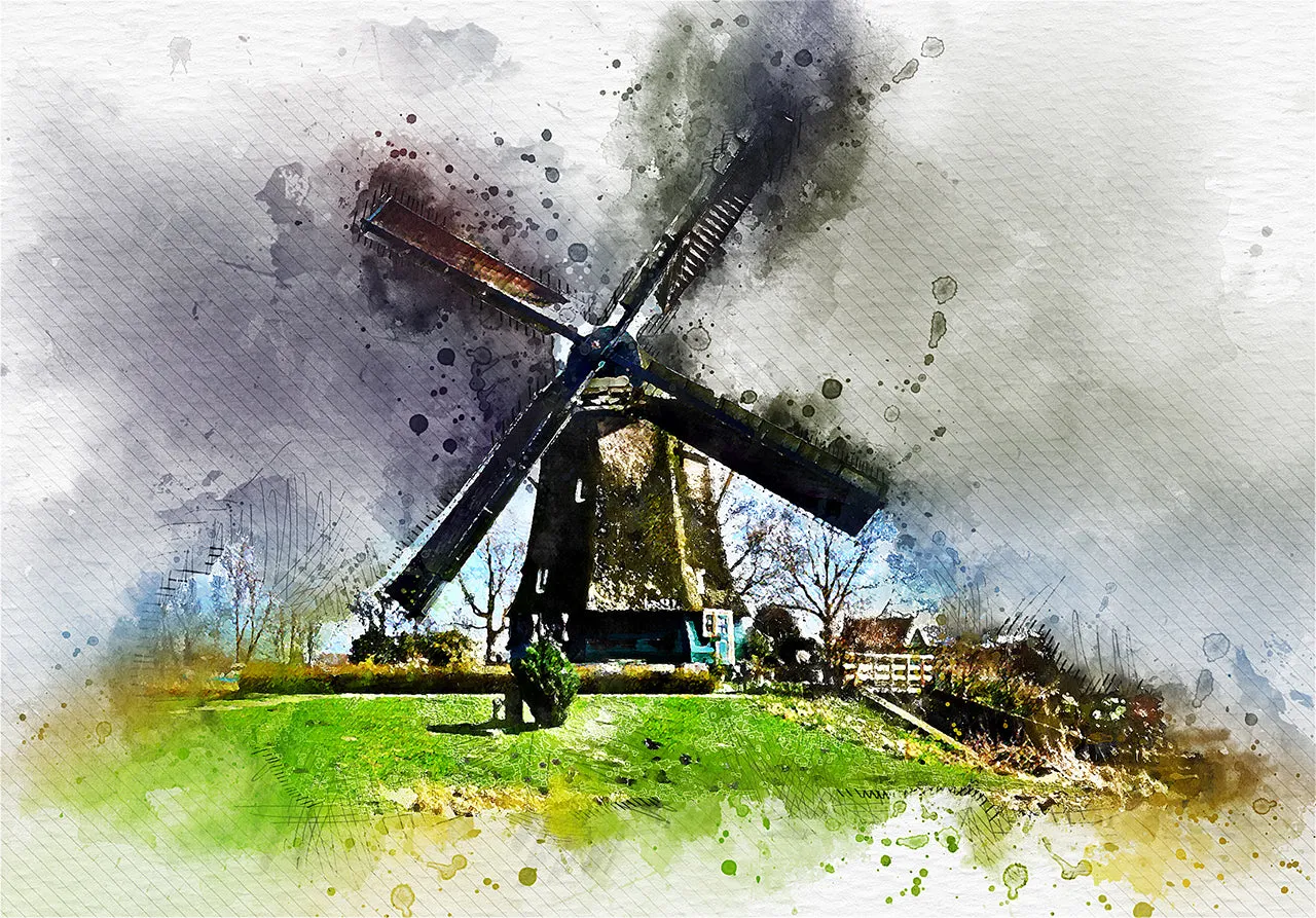 Watercolor Photoshop Action