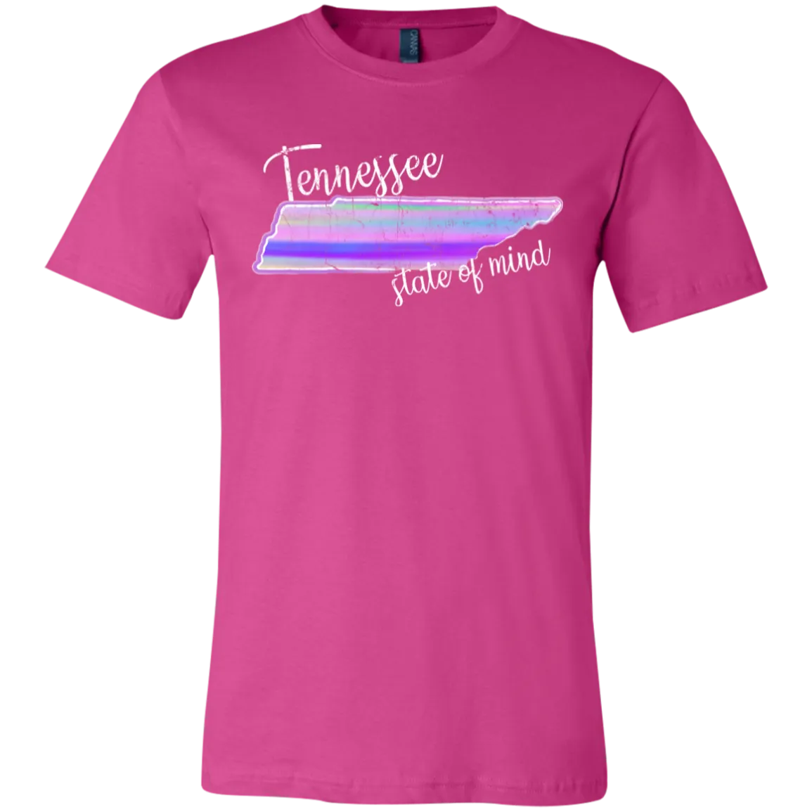 Watercolor Tennessee State of Mind Bella Canvas Tee – Soft, Stylish, and Full of State Pride