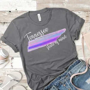 Watercolor Tennessee State of Mind Bella Canvas Tee – Soft, Stylish, and Full of State Pride