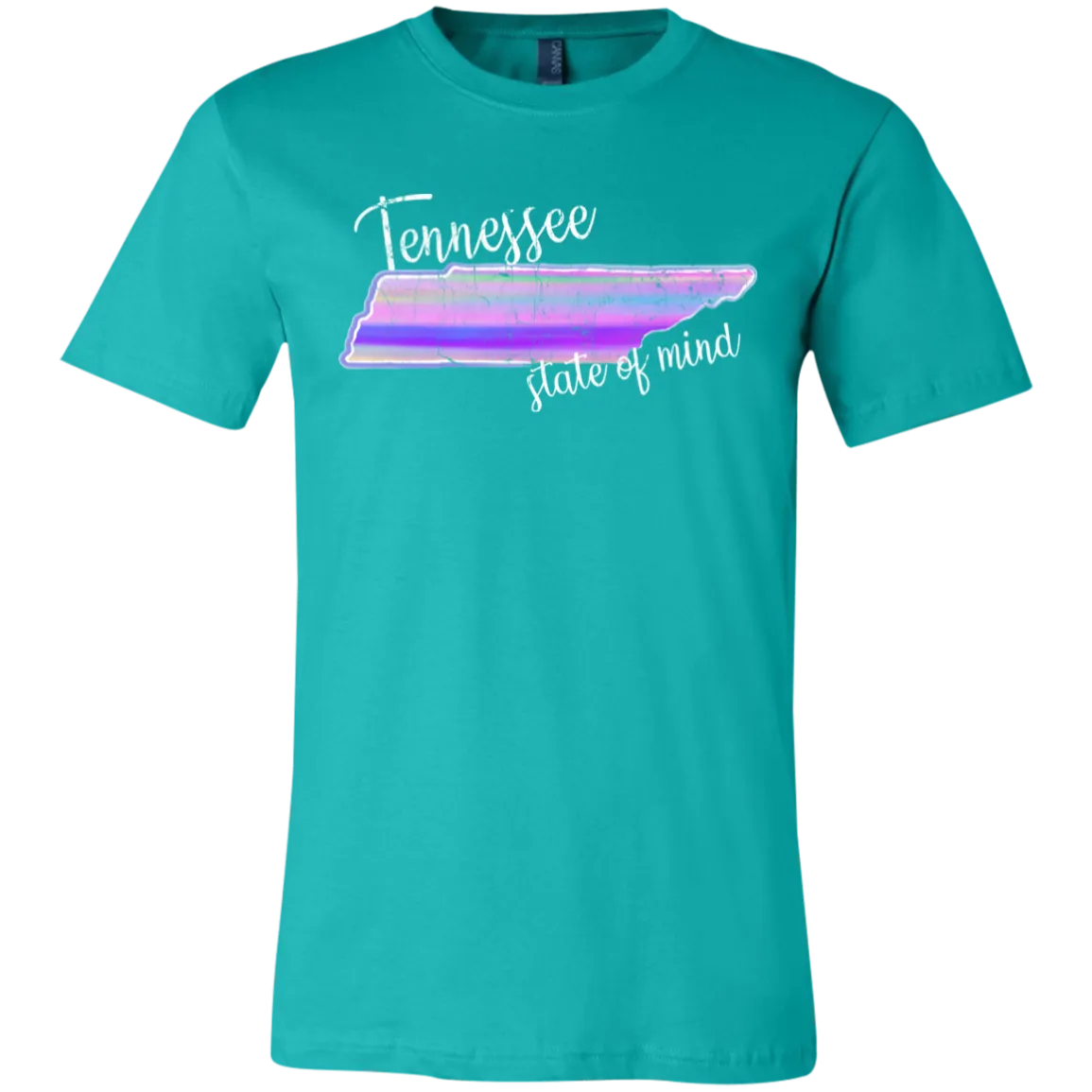 Watercolor Tennessee State of Mind Bella Canvas Tee – Soft, Stylish, and Full of State Pride