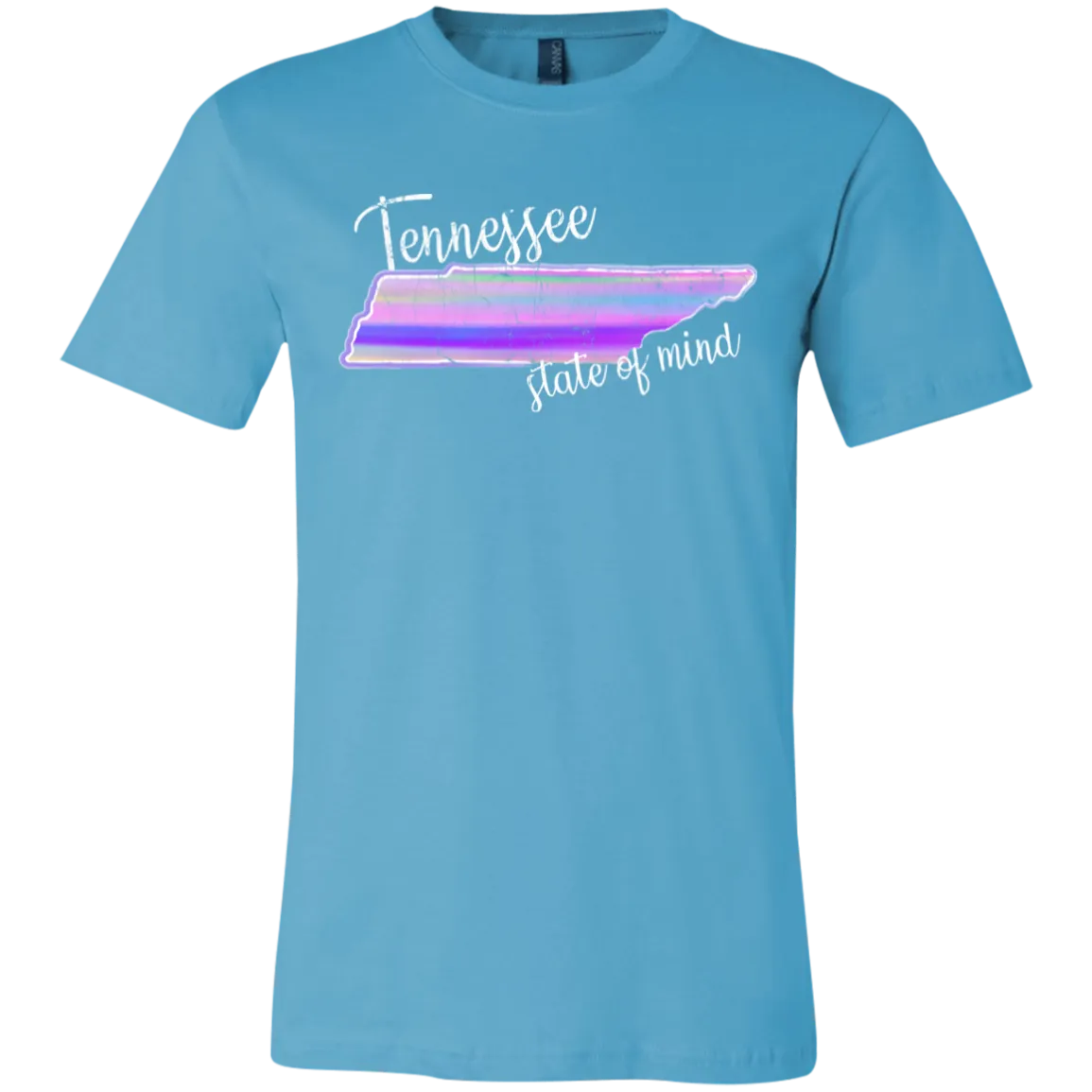 Watercolor Tennessee State of Mind Bella Canvas Tee – Soft, Stylish, and Full of State Pride
