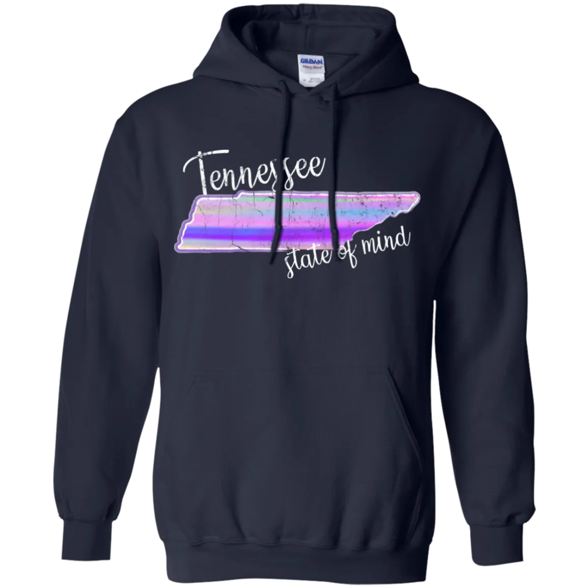 Watercolor Tennessee State of Mind Hoodie – Cozy, Artistic, and Southern Through and Through