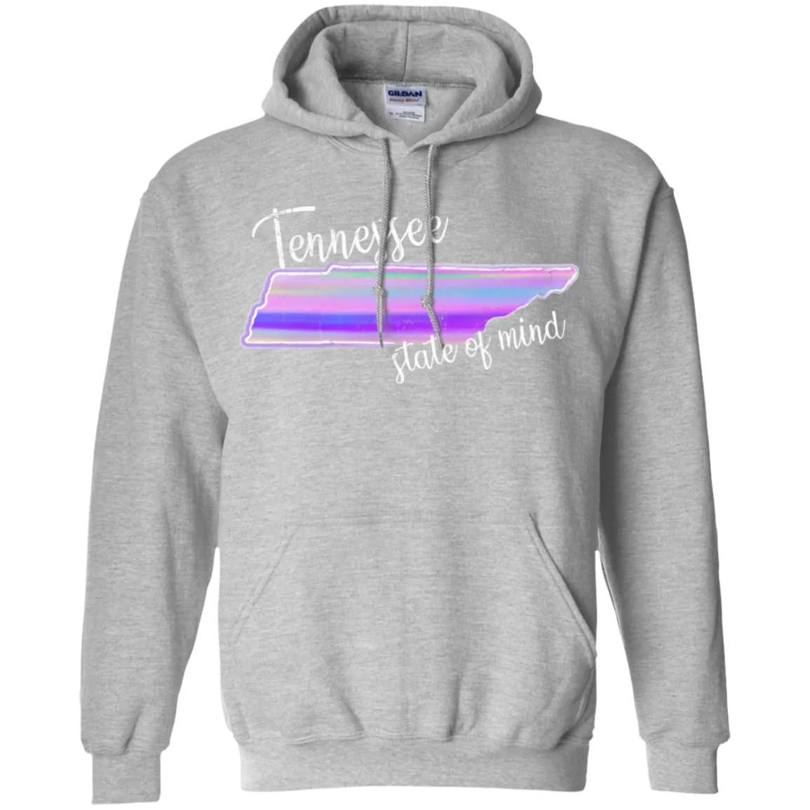 Watercolor Tennessee State of Mind Hoodie – Cozy, Artistic, and Southern Through and Through