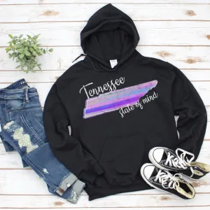 Watercolor Tennessee State of Mind Hoodie – Cozy, Artistic, and Southern Through and Through