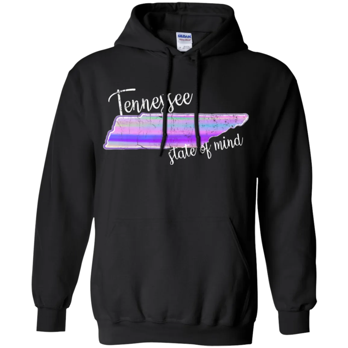 Watercolor Tennessee State of Mind Hoodie – Cozy, Artistic, and Southern Through and Through