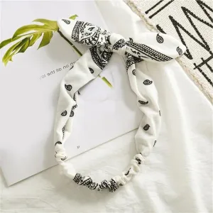 Weißes Bandana Haarband