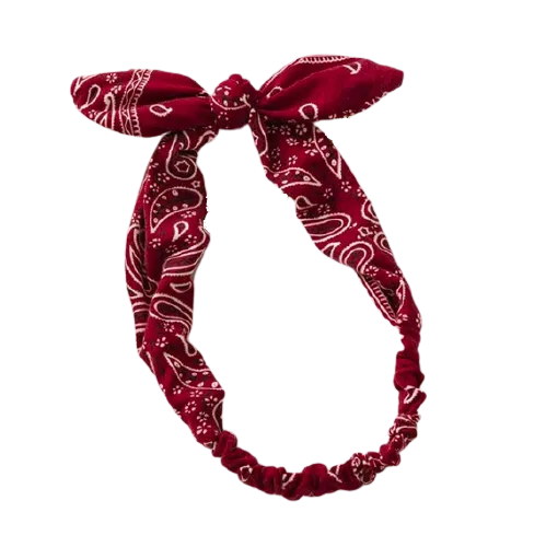 Weinrot Bandana Haarband