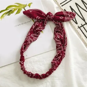 Weinrot Bandana Haarband
