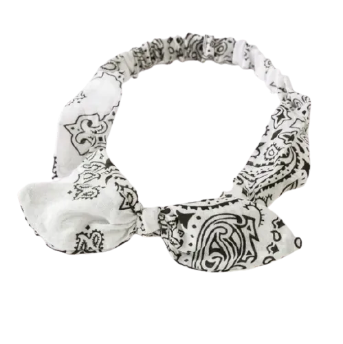 White Bandana Haarband