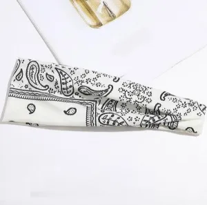 White Bandana Stirnband