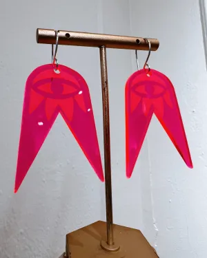 Woodpecker Forked Eye in Neon Pink