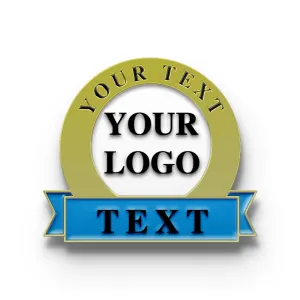 Years of Service Pins with Custom Logo & Text