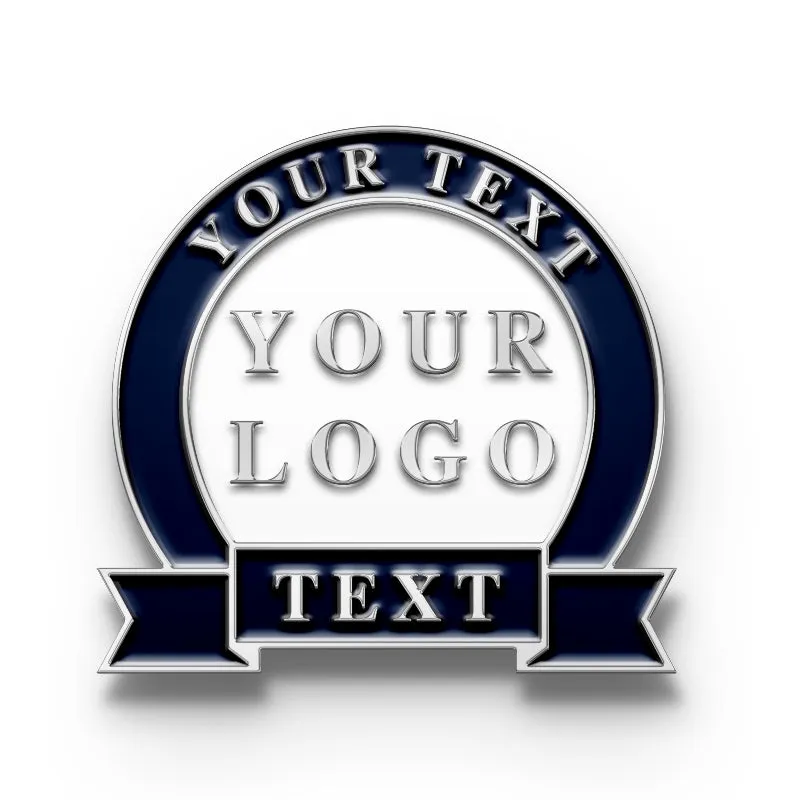 Years of Service Pins with Custom Logo & Text