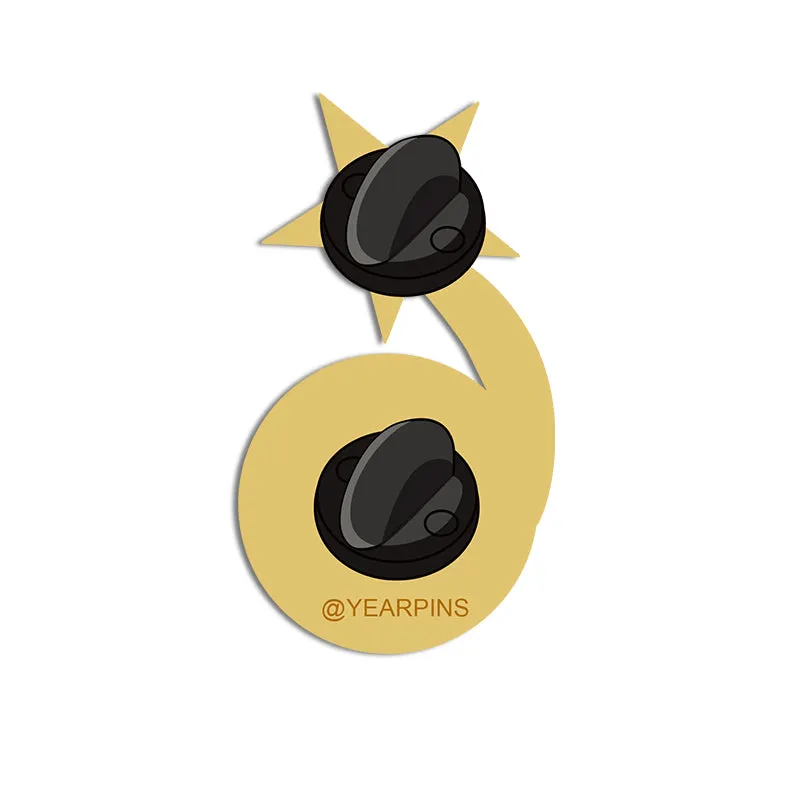 Years of Service Pins with Custom Years & Center Logo