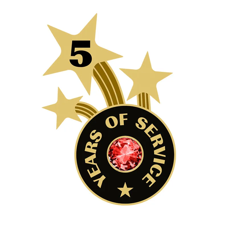 Years of Service Pins with Custom Years