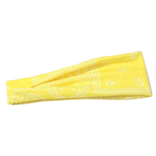 Yellow Bandana Stirnband