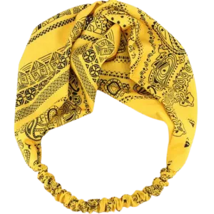 Yellow Elastic Bandana Headband