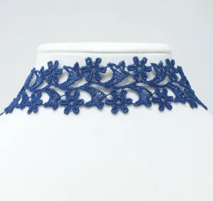 Zara Royal Blue Wide Choker